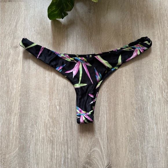 Floral Print Bikini Bottom - Picture 1 of 3